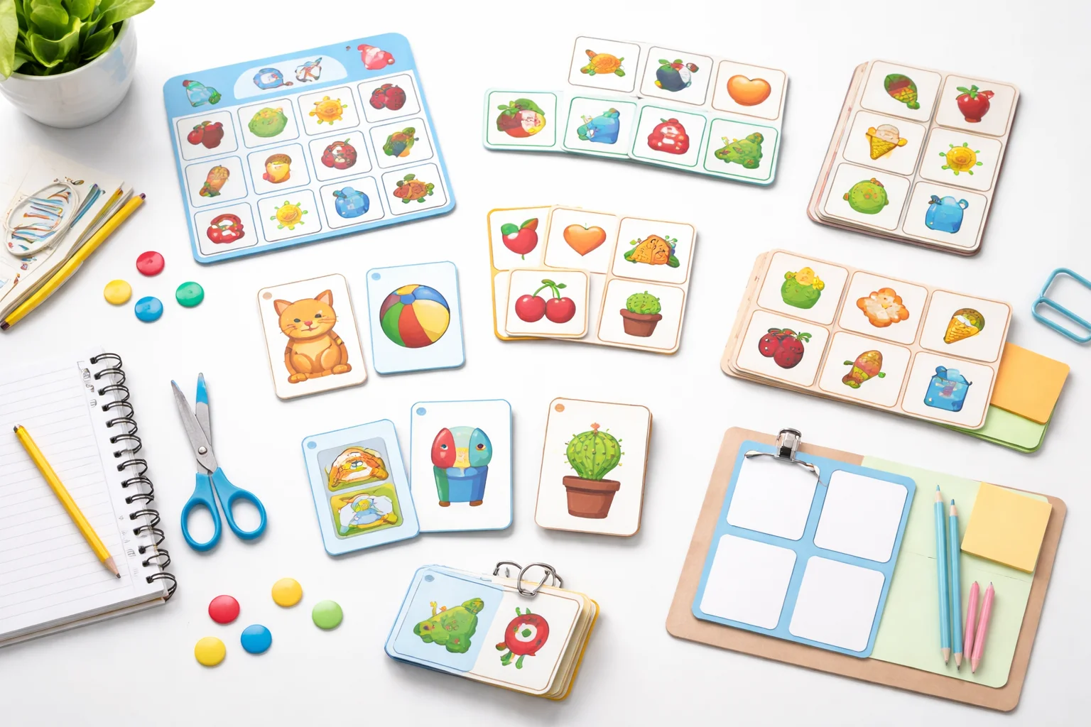 16 juegos y tarjetas educativas para estimular la memoria visual en niños