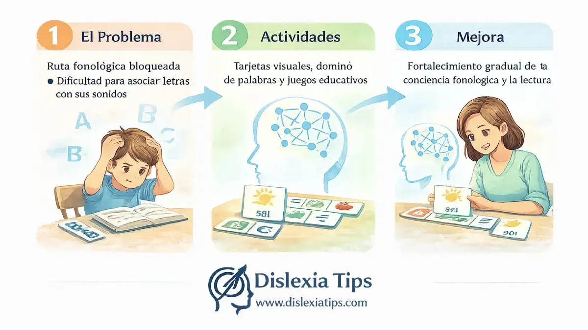 estrategias visuales para enseñar a leer a niños con dislexia fonológica