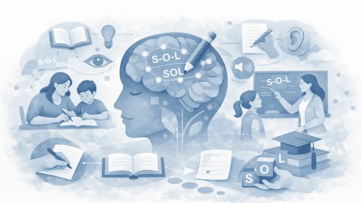 Cómo funciona la escritura en el cerebro: del deletreo s-o-l a la palabra completa sol