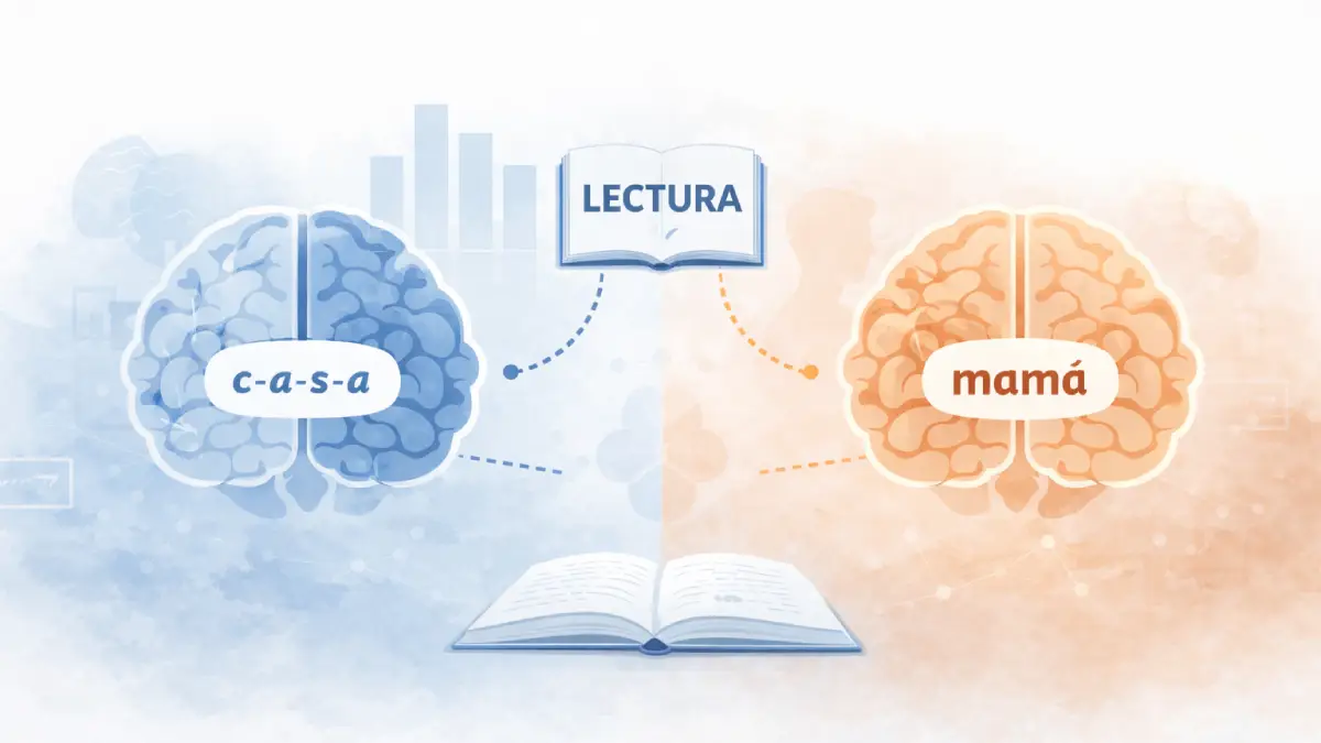 Cómo funciona la lectura en el cerebro según el modelo de las dos rutas