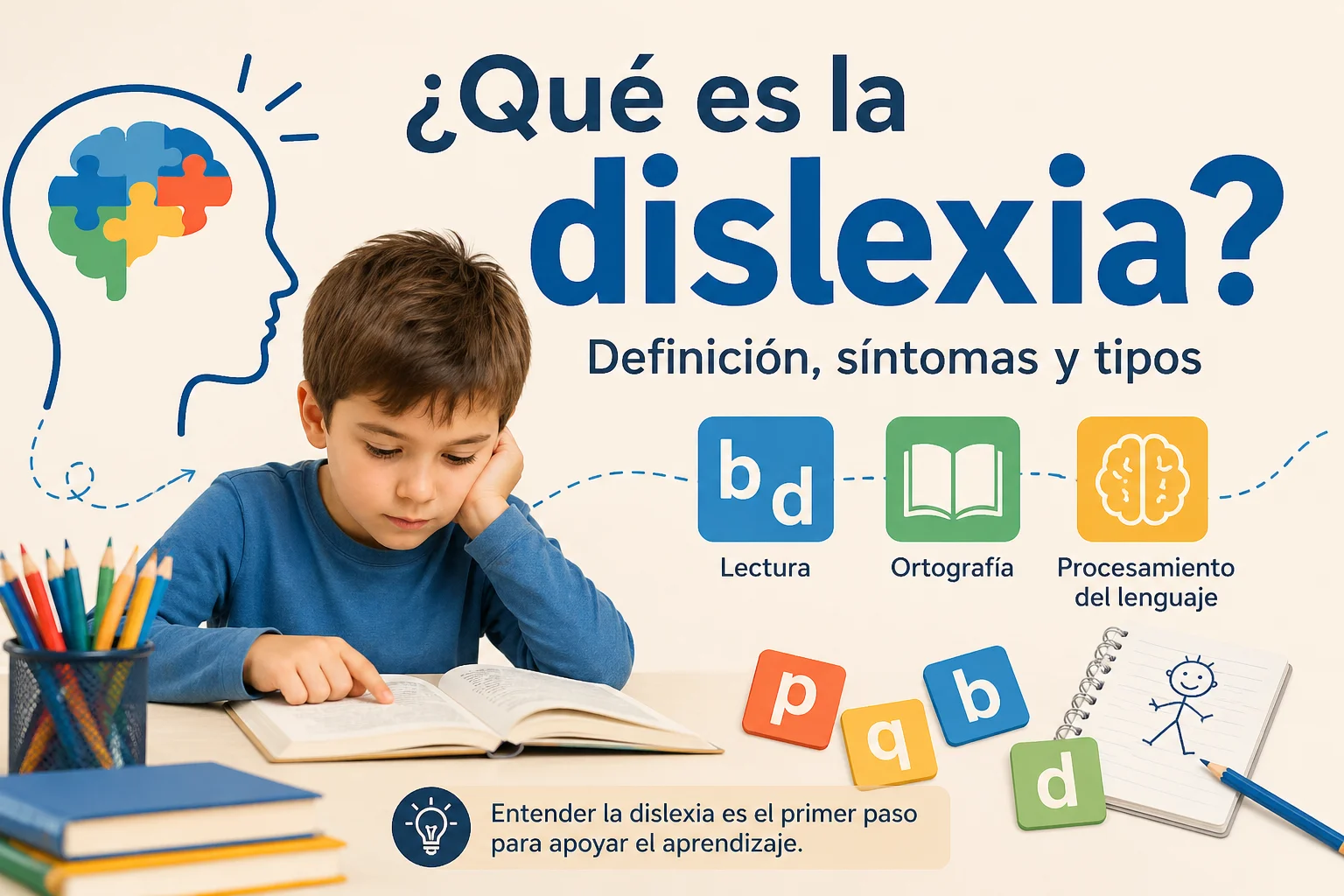 Qué es la dislexia: definición, síntomas y tipos explicados de forma sencilla
